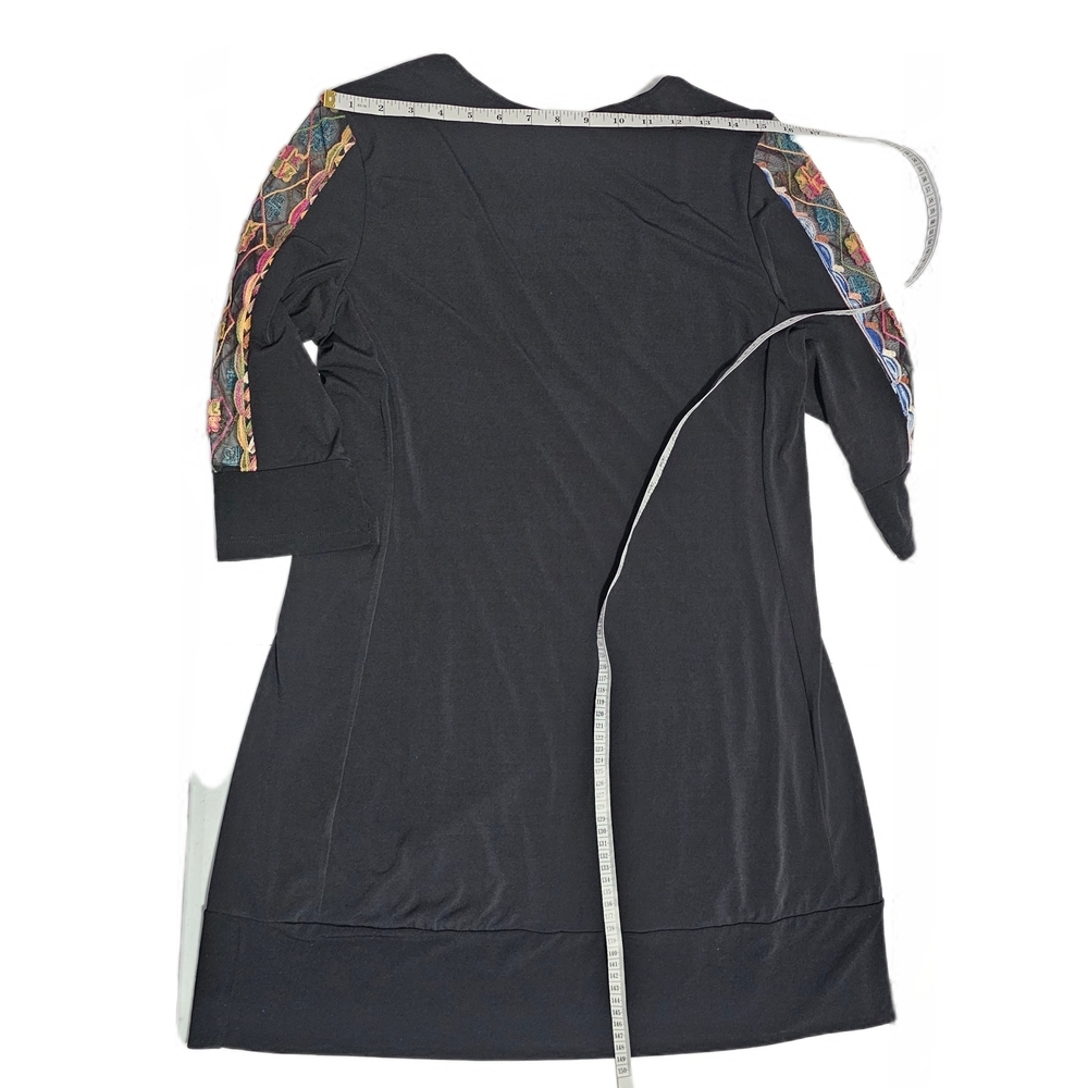 Luc Fontaine Babylone Short Boho Tunic Dress Embroidered Womens Size 10 - Picture 16 of 16